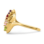 14k Synthetic Family Jewelry Ring