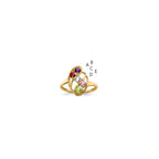 14k Genuine 5 Stone Mother's Ring