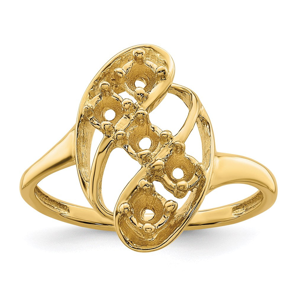 14k Synthetic Family Jewelry Ring