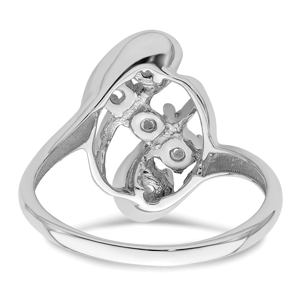 14k White Gold Family Jewelry Ring