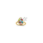 14k Synthetic Family Jewelry Ring