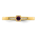 14K Family Jewelry Diamond Semi-Set Ring