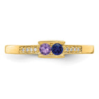 14K Family Jewelry Diamond Semi-Set Ring