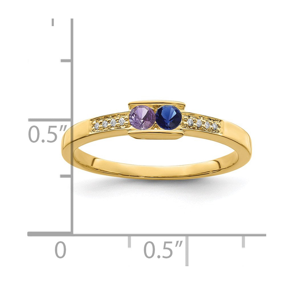 14K Family Jewelry Diamond Semi-Set Ring