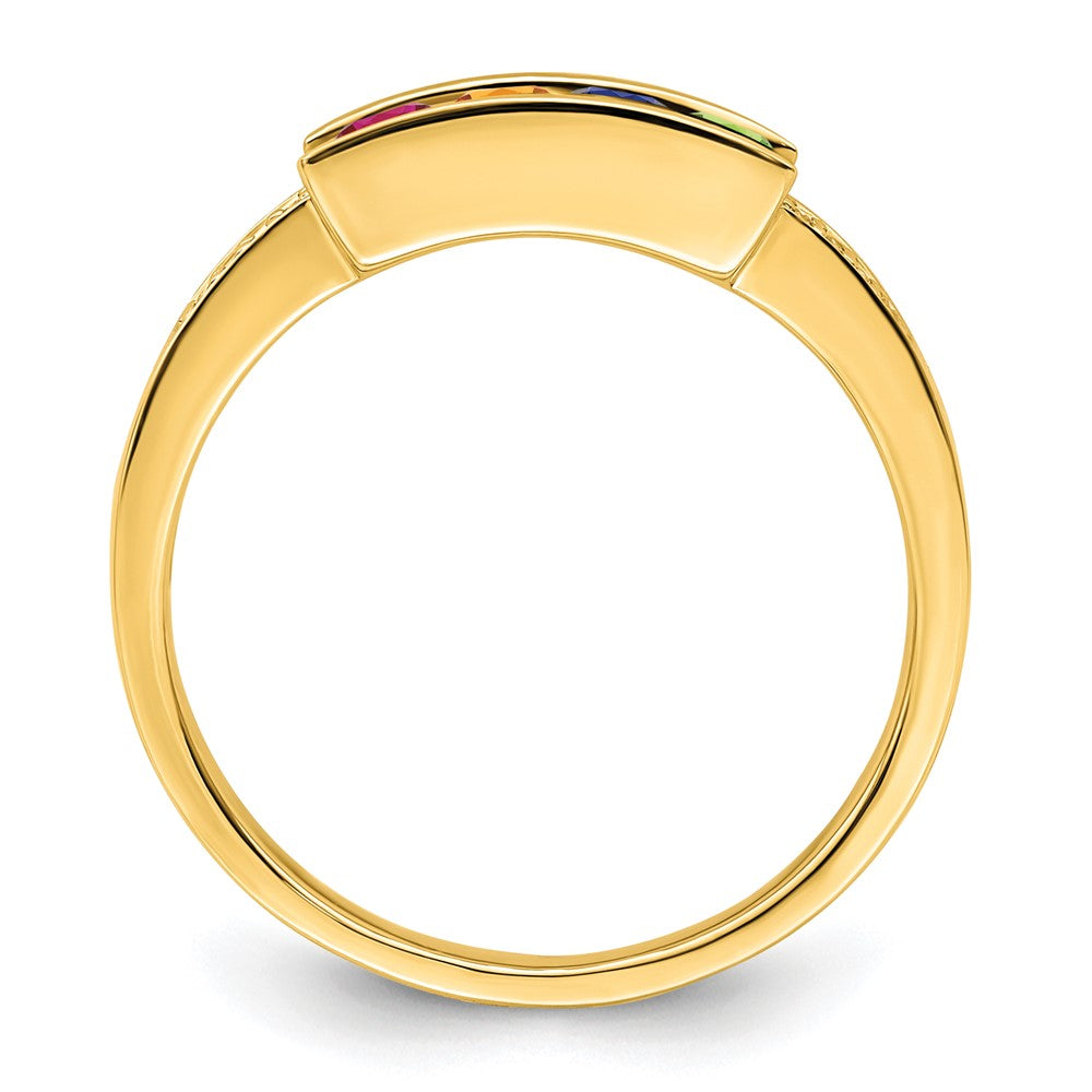 14K Family Jewelry Diamond Semi-Set Ring