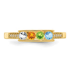 14K Family Jewelry Diamond Semi-Set Ring