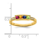 14K Family Jewelry Diamond Semi-Set Ring