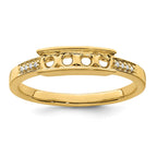 14K Family Jewelry Diamond Semi-Set Ring