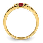 14K Family Jewelry Genuine Stone & Diamond Set Ring
