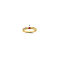 14K Family Jewelry Genuine Stone & Diamond Set Ring