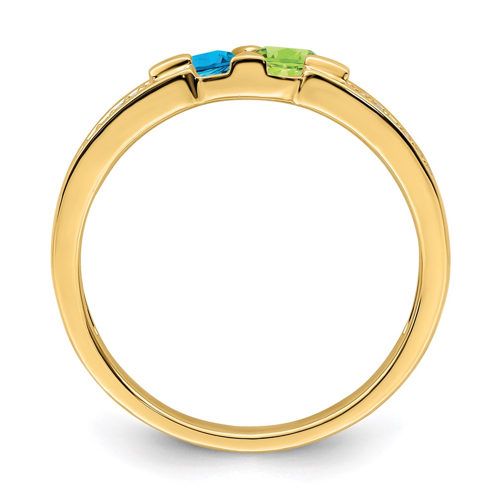 14K Family Jewelry Diamond Semi-Set Ring