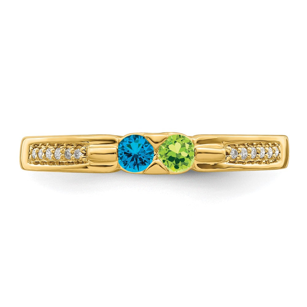 14K Family Jewelry Diamond Semi-Set Ring