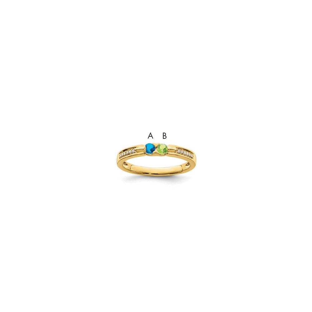 14K Family Jewelry Diamond Semi-Set Ring