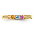 14K Family Jewelry Diamond Semi-Set Ring