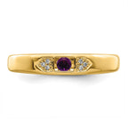 14K Family Jewelry Diamond Semi-Set Ring