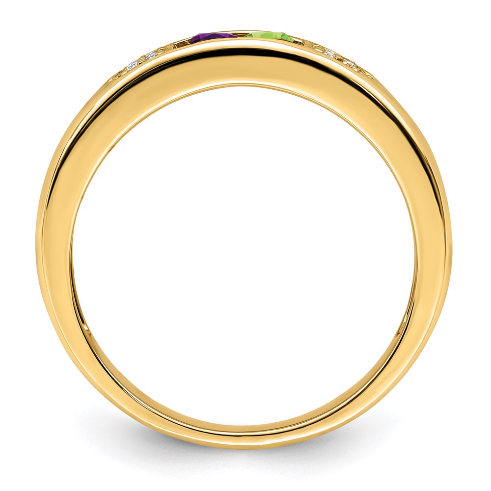 14K Family Jewelry Diamond Semi-Set Ring
