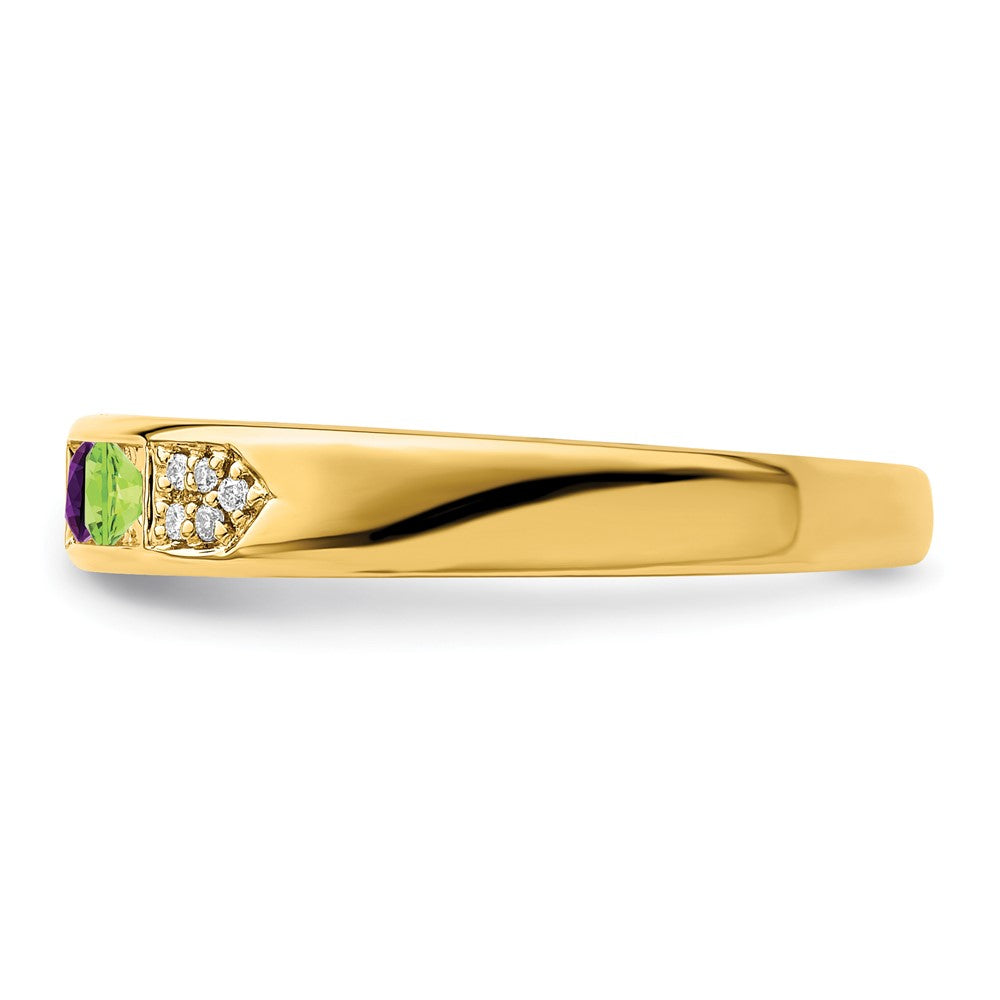 14K Family Jewelry Diamond Semi-Set Ring