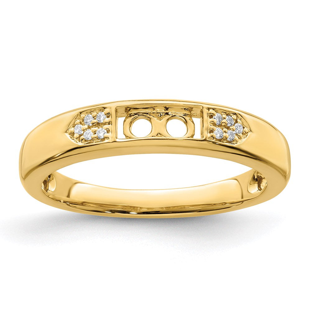 14K Family Jewelry Diamond Semi-Set Ring