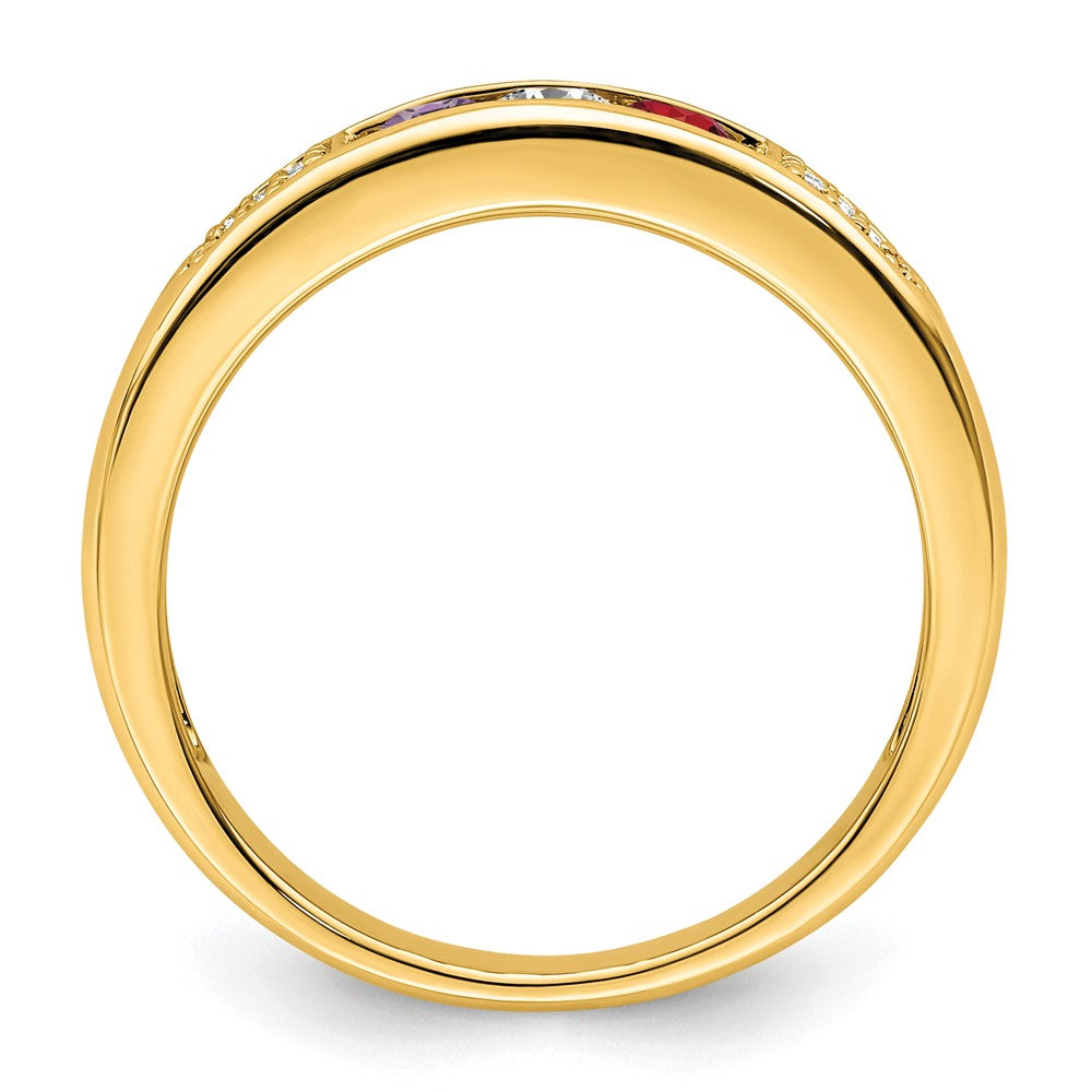 14K Family Jewelry Diamond Semi-Set Ring