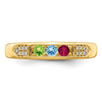 14K Family Jewelry Diamond Semi-Set Ring
