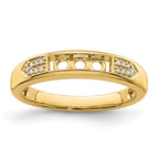 14K Family Jewelry Diamond Semi-Set Ring