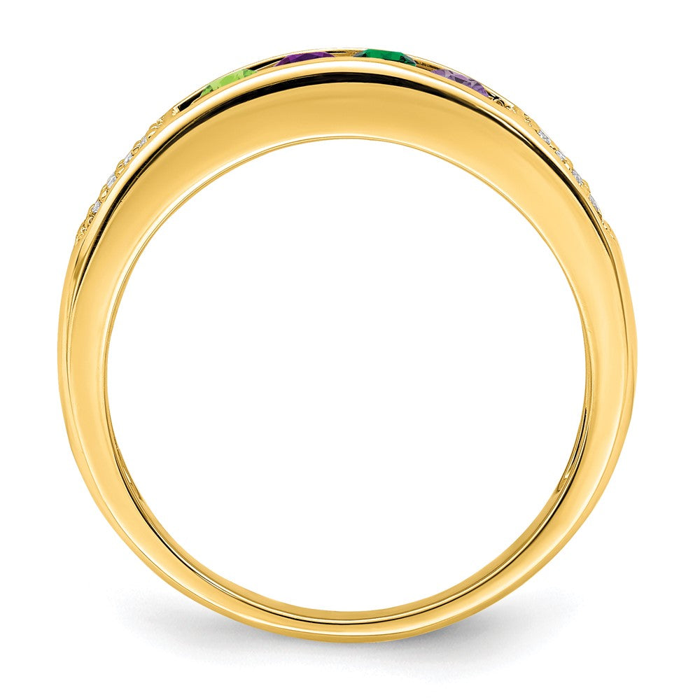 14K Family Jewelry Diamond Semi-Set Ring