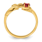 14k 3mm Synthetic Family Jewelry Ring