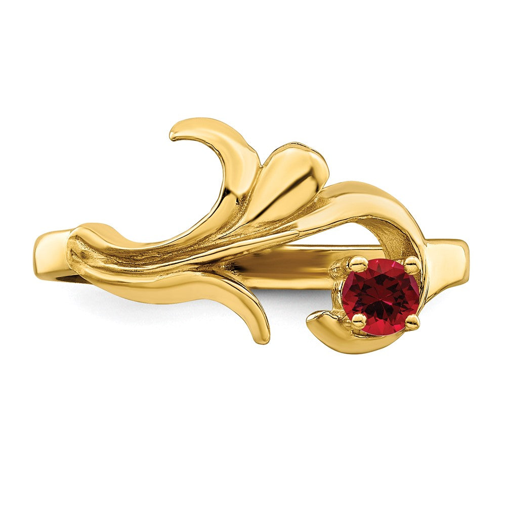 14k 3mm Synthetic Family Jewelry Ring