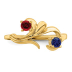 14k Synthetic Family Jewelry Ring