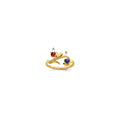 14k Synthetic Family Jewelry Ring