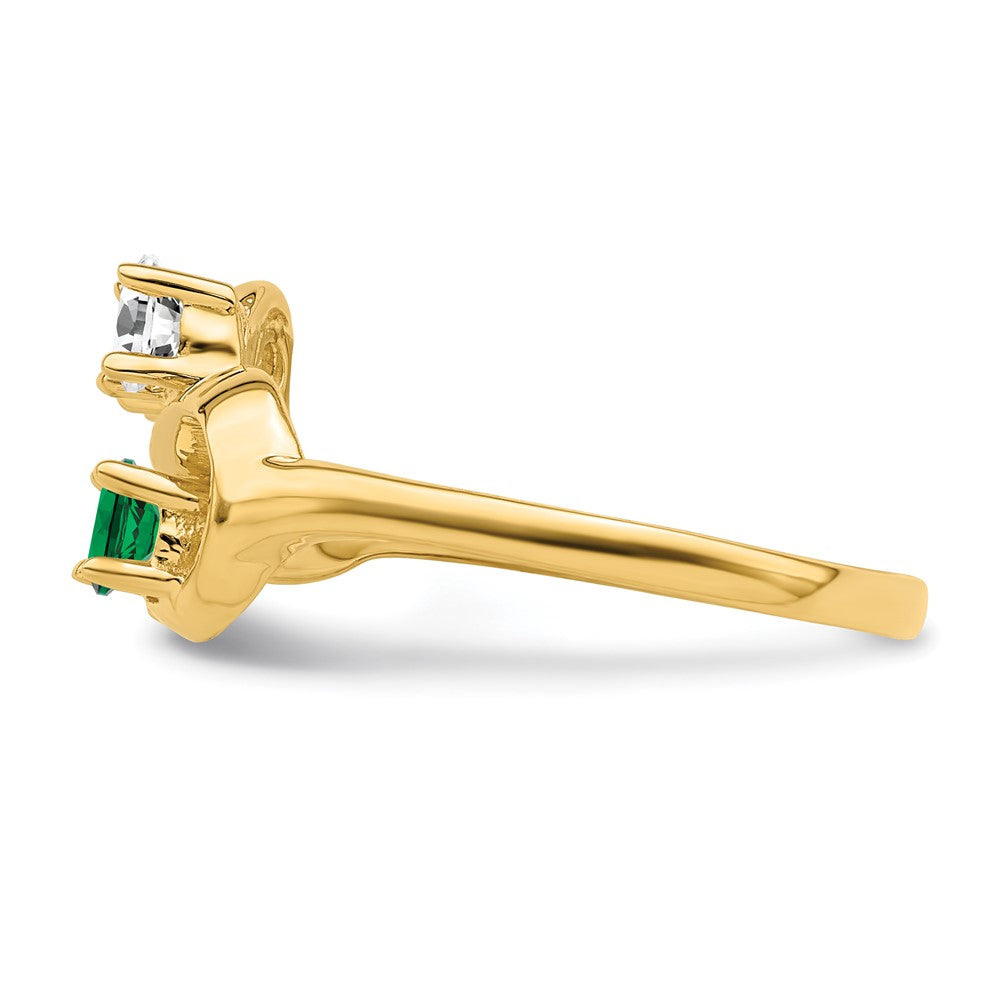 14k Synthetic Family Jewelry Ring