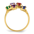 14k Synthetic Family Jewelry Ring