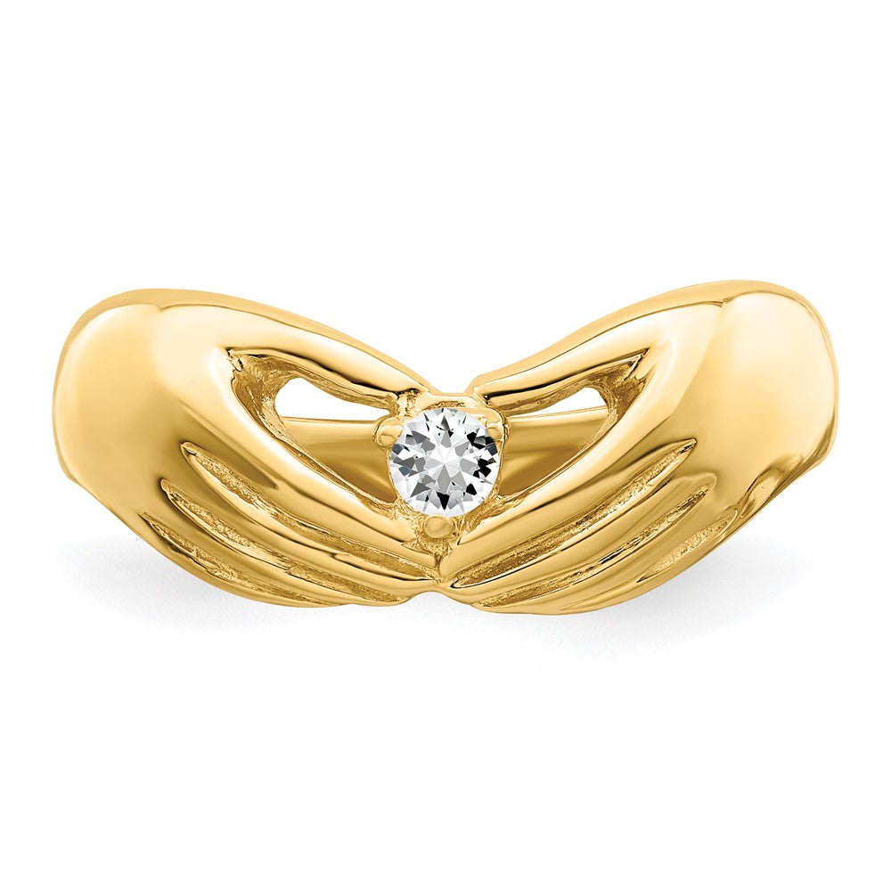 14k 1 Genuine Stone Family Ring