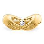 14k 1 Genuine Stone Family Ring
