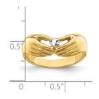 14k 1 Synthetic Stone Family Ring