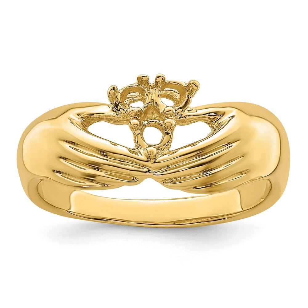 14k 3 Synthetic Stone Family Ring