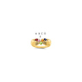 14k 5 Synthetic Stone Family Ring