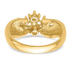 14k 6 Synthetic Stone Family Ring