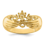 14k 6 Genuine Stone Family Ring