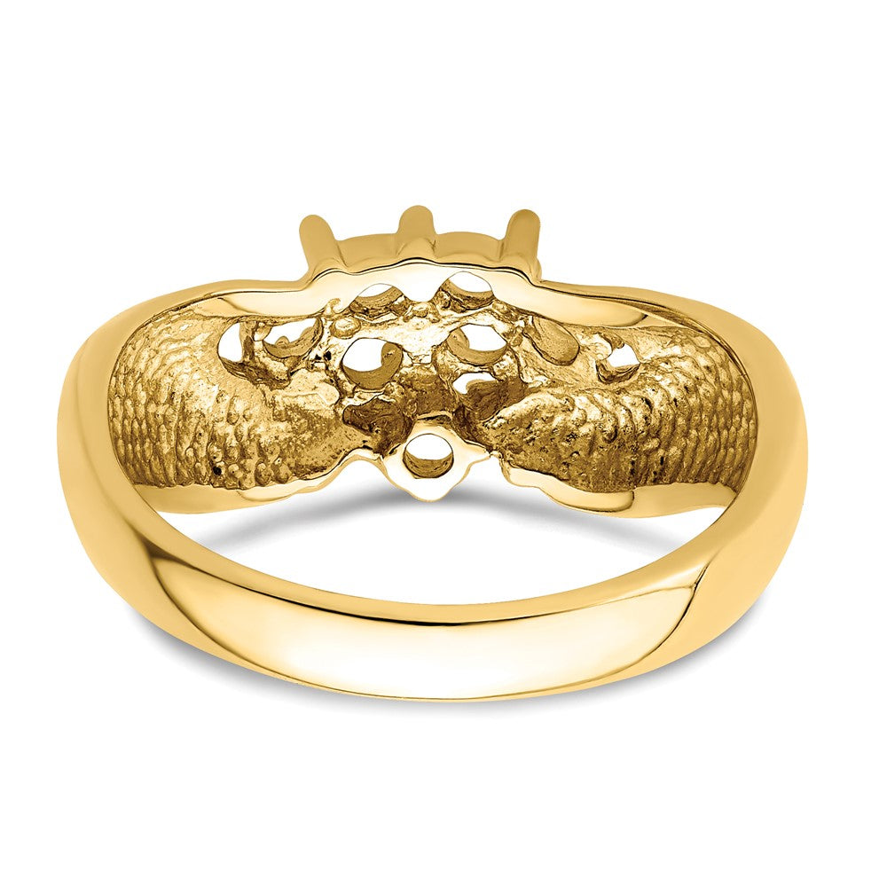 14k 7 Genuine Stone Family Ring