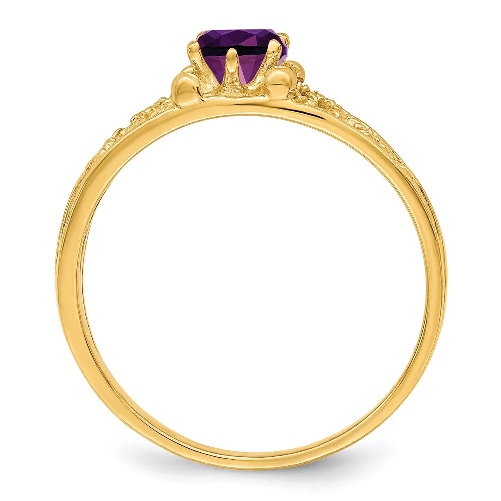 14k 1 Genuine Stone Family Ring