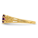 14k 1 Synthetic Stone Family Ring