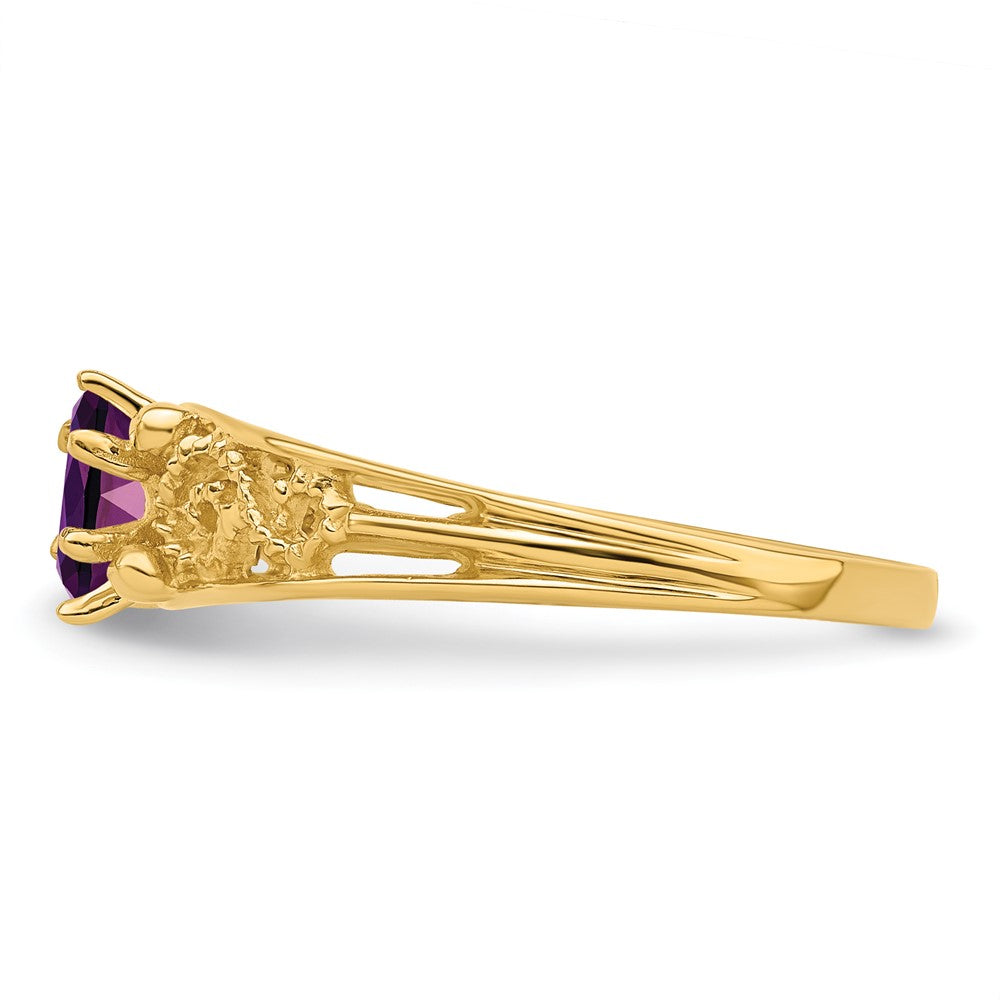 14k 1 Synthetic Stone Family Ring