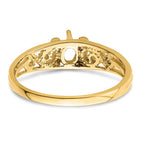 14k 1 Genuine Stone Family Ring