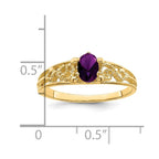 14k 1 Synthetic Stone Family Ring