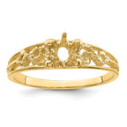 14k 1 Synthetic Stone Family Ring