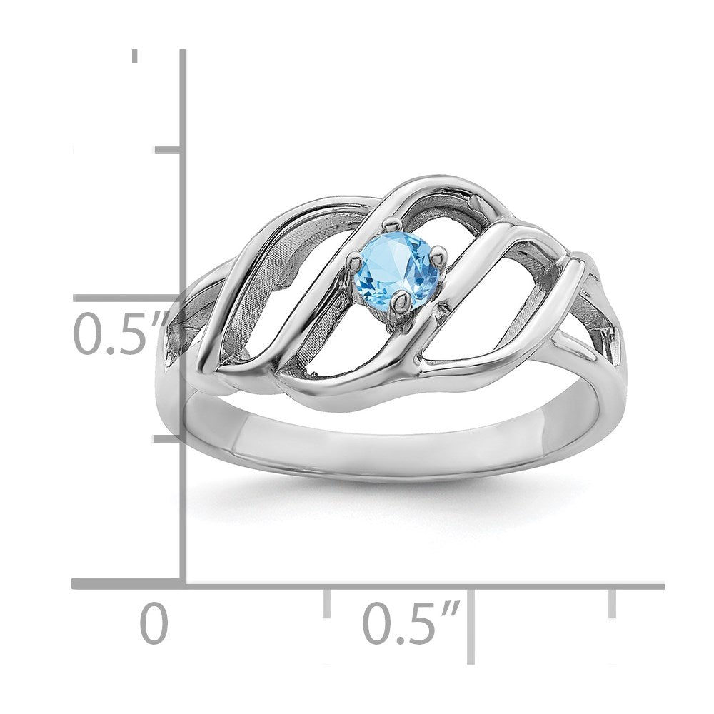 14k White Gold Family Jewelry Ring
