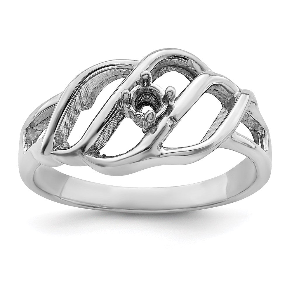 14k White Gold Family Jewelry Ring