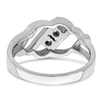14k White Gold 2.5mm Synthetic Family Jewelry Ring