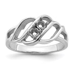 14k White Gold Genuine Family Jewelry Ring